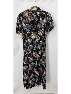 Special preview vintage academia cottage coredark romantic floral midi dress 12